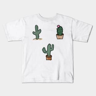 Cactus doodle 3 pack - watercolor Kids T-Shirt